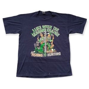 VINTAGE 1991 HUNTING SEASON HUMOR TEE